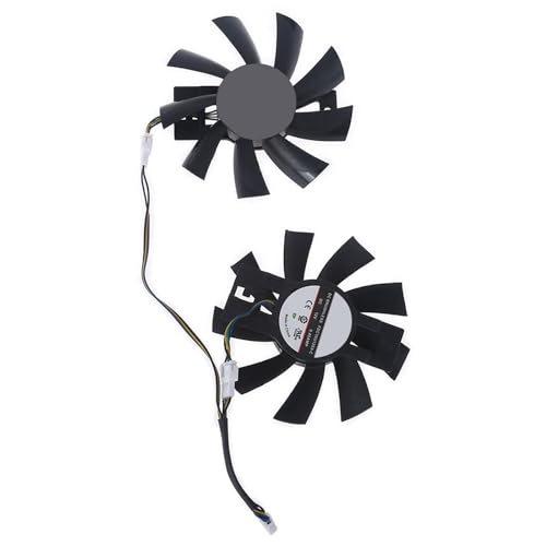 GAOINTELL 2pcs 87mm FDC10U12S9-C 4Pin 12V 0.45A VGA Lüftergrafikkarten Lüfter Für Dataland RX470 570 Cool Energy Lüfter von GAOINTELL