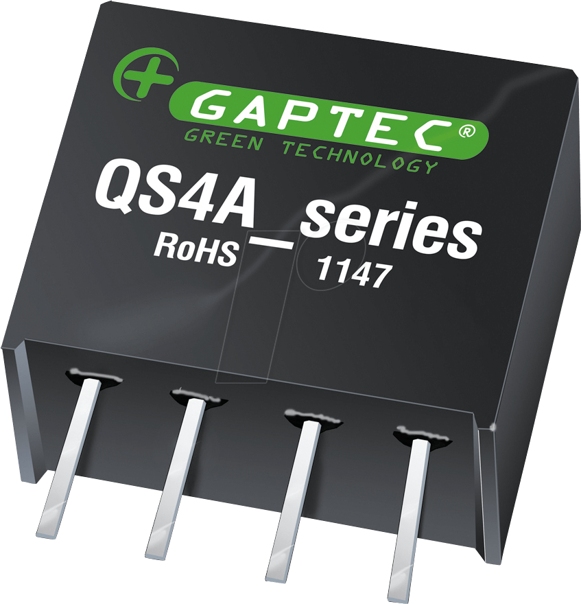 QS4A_1212S1.5UP - DC/DC-Wandler, 0,25 W, 12 V, SIL 4 von GAPTEC