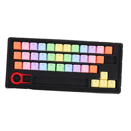 GAROZATION 1 Satz Tastenkappe Tastatur-dekor Bunte Tastaturkappen Klaviatur Farbige Tastatur Tastaturschutz Tastatur Versorgung Computertastaturen Pudding Keycaps Keyset Yellow Pbt von GAROZATION