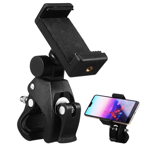 GAROZATION 1 Satz verstellwinkel Handy aufsteller mikrofon Stand Fahrrad halterungen Klemmhalterung Ständer für Tablet-Halter Pop Mikrofonständer-Telefonklemme Mikrofonhalter ABS-Kunststoff von GAROZATION