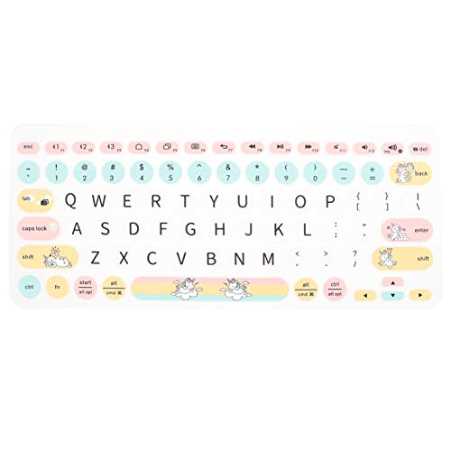 GAROZATION Tastaturschutz Schützende Tastaturabdeckung Tastatur Schutzfolie Klaviatur Folientastatur Tastaturfolie Tastaturzubehör Schutzfolie Für Tastatur Kieselgel Colorful von GAROZATION