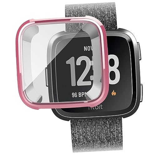 GAROZATION Uhrenschutzhülle Aus TPU Silikon Kratzfestes Gehäuse Für Pink Mit Displayschutz Optimaler Schutz Für Smartwatch Sportliches Design Leicht Und Langlebig von GAROZATION