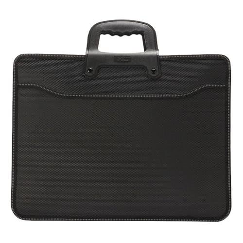 Dateiordner A4 Laptop-Handtasche mit großer Kapazität, mehrschichtige Ordner-Meeting-Aufbewahrung, Aktentasche, Handtrage-Büro-Aktentasche Ordner(Groß) von GBEVAUEIO