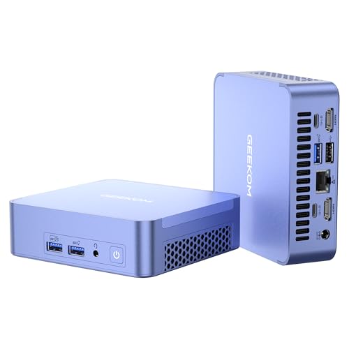 GEEKOM AX8 Pro AI Mini PC, AMD Ryzen 7 8845HS (8 Kerne 16 Threads, bis zu 5.1 GHz) Mini Gaming PC Windows 11 Pro 32 GB DDR5 1TB SSD AMD Ryzen KI Mini Desktop PC | Wi-FI 6E | BT5.2 | 8K | USB4 von GEEKOM