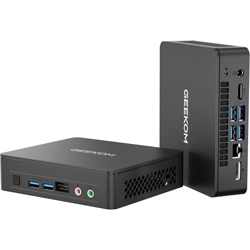 GEEKOM Air12 Lite Mini PC Intel Alder Lake N100 Prozessor, 8GB DDR4 + 256GB SSD Mini Desktop PC, Mini PC Windows 11 Pro mit WiFi 5 & BT 5.1 | 4K Dual-Display Business-PC für Unternehmen & Schule von GEEKOM