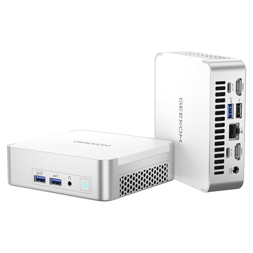 GEEKOM XT12 Pro Mini PC, Intel i7-12650H (10Cores, 16Threads, 4.7GHz) NUC PC, Wi-Fi 6E Mini Computer, 32GB DDR4 Windows 11 Pro 1TB Mini Desktop PC, USB4 | 8K UHD Für Business, Schule und Einzelhandel von GEEKOM