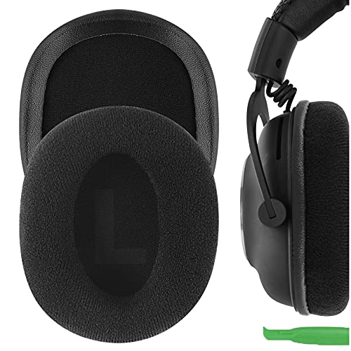 Geekria Comfort Ersatz-Ohrpolster aus Velours für Logitech G Pro, G Pro X, G433, G233 Kopfhörer, Headset, Ohrpolster, Reparaturteile (schwarz) von GEEKRIA