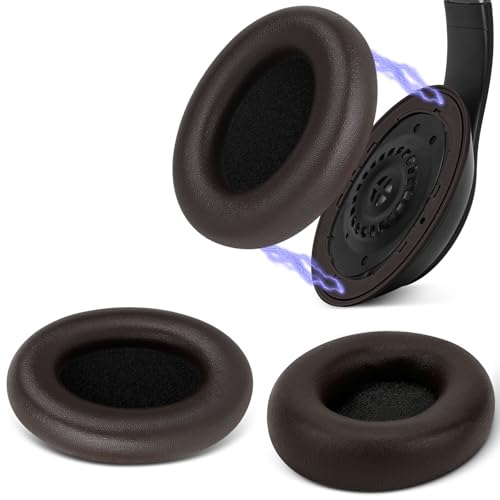 Geekria SNAP Ohrpolster-Ersatz-Set für Beats Studio Pro Kopfhörer, magnetisch, einfach zu wechseln, Ohrpolster in Sekunden austauschen, Reparaturteile für Ohrmuscheln (braunes Proteinleder, 1 Paar) von GEEKRIA