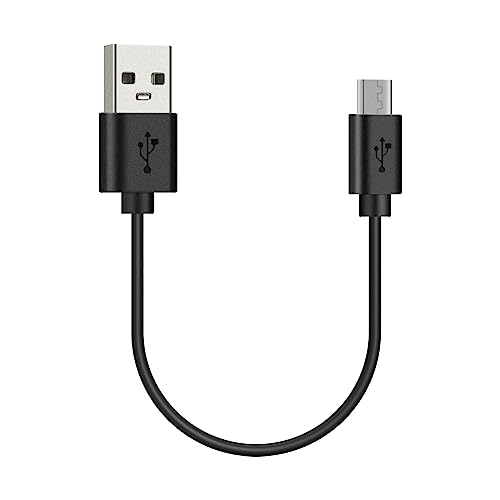 Geekria USB-Sport-Kopfhörer, kurzes Ladekabel, kompatibel mit Jabra Sport Pulse, Elite 65e, Halo Fusion, Halo Smart Charger, USB auf Micro-USB, Ersatz-Netzladekabel (30 cm) von GEEKRIA