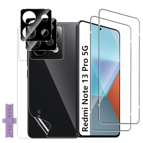 GEEMEE für Xiaomi Redmi Note 13 Pro 5G/Poco X6 5G Panzerglas, Schutzfolie+TPU Rückseite Schutzfolie+Kameraschutz für,2+2+2 Stück HD Anti-Kratzer Schutzglas Bläschenfrei Displayschutzfolie GEEMEE für Xiaomi Redmi Note 13 Pro 5G/Poco X6 5G Panzerglas, Schutzfolie+TPU Rückseite Schutzfolie+Kameraschutz für,2+2+2 Stück HD Anti-Kratzer Schutzglas Bläschenfrei Displayschutzfolie von GEEMEE