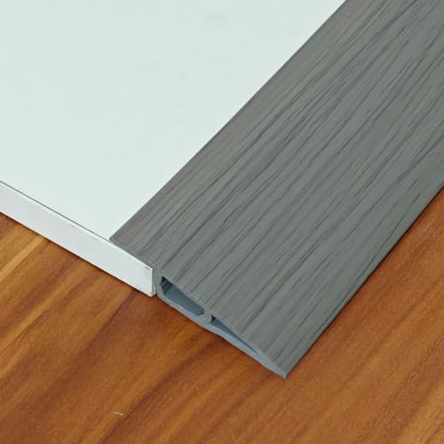 Schwellenrampen aus PVC, Schwellenleiste, Schwellenreduzierer, selbstklebende Übergangsstreifen, höhenverstellbare Profile aus Vinyl, Einholstufe, für Laminat, Teppich, Boden, Parkett von GELINTONG