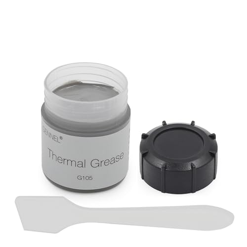 Gennel Wärmeleitpaste für CPU, GPU, Chipsatz, IC, Backofen, Kühler, 20 g, Grau von GENNEL