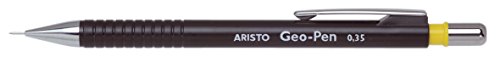 GEOtec Druckbleistift, Drehbleistift Feinminenstift Geo-Pen, 0,35, HB, schwarz von Aristo