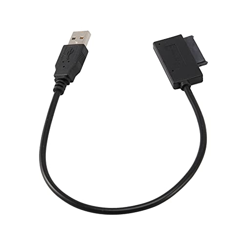 GERALD Konvertierungskabel Adapter USB 2.0 auf Mini SATA II 7 + 6 13-polig für Laptop Drive Slimline CD/DVD von GERALD