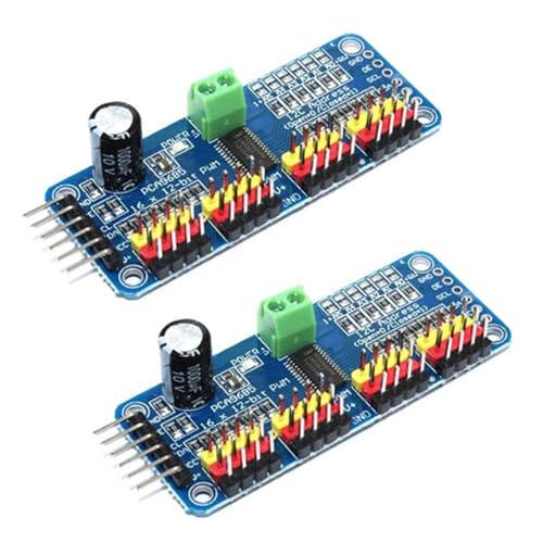 2 pcs PCA9685 PWM Motor Treiber 16 Kanal 12-Bit PWM IIC Modul，für AR-duino Roboter,für Roboter Steuerung Electronic Expansion Sector von GERUI