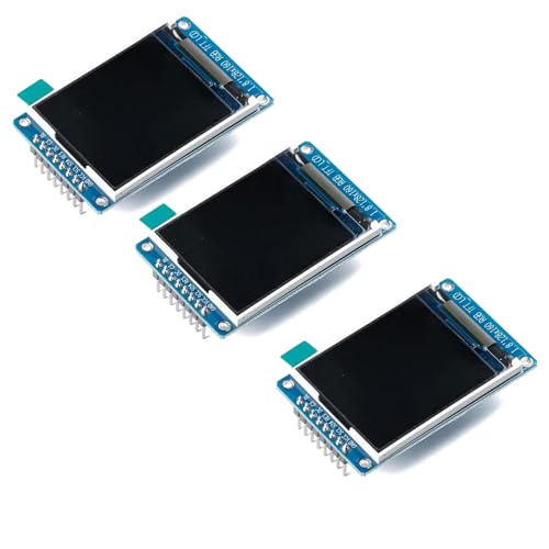 GERUI 3pcs 1,77 Zoll/1,8 Zoll für TFT LCD Display Modul 128x160 High-Definition mit IPS Farbbildschirm 2,7V – 3,3V kompatibel mit Arduino und Raspberry Pi inklusive von GERUI