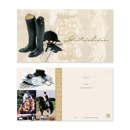 GESCHENKGUTSCHEINcom by POS-HAUER. 10 Gutscheine, blanko zum selber Ausfüllen. Für Reitsportbedarf Reitsport Reitstall. von GESCHENKGUTSCHEINcom by POS-HAUER