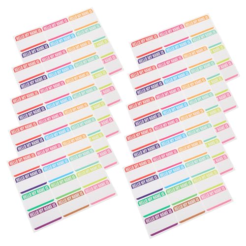 GETAJGHSD 10 Blätter Bunte Namensaufkleber Buchstabenaufkleber Für Scrapbooking Aufkleber-tabs Selbstklebende Aufkleber Schließfach-namensschilder Namensetiketten Vinyl-aufkleber von GETAJGHSD