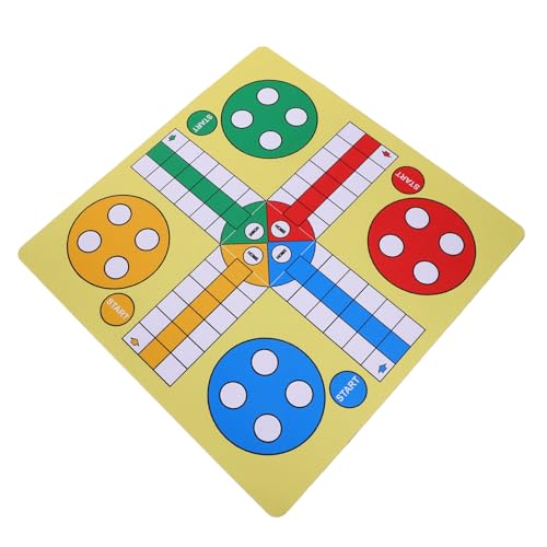 GETAJGHSD Ludo-Schachbrett USB fliegendes Schachbrettspiel kabellose Flugschach-Familienspielspielzeug Gaming- Mauspad Musterblock für Fliegende Schachbretter Stoff Yellow von GETAJGHSD