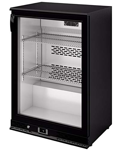 GGM Gastro | BGI140 | Barkühlschrank - 600mm - 140 Liter - mit 1 Glasflügeltür - Schwarz von GGM Gastro