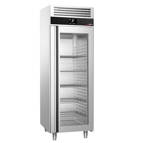 GGM Gastro | KSF700GT1-EF | Kühlschrank PREMIUM - GN 2/1-700 Liter - mit 1 Glastür von GGM Gastro