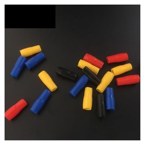 V5.5-6 V8-10 V14-16 Yellow Red Blue Green Black White PVC Vinyl Insulated Soft Wire Cable Terminal Bushing Sleeve End Cap(Blue,400Pcs V8-10) von GHNQBAHID