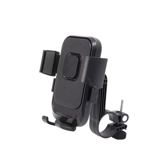 Motorrad Handyhalter Radfahren Navigation Telefon Halter Motorrad Elektrische Griff Halterung Rückspiegel Halterung Stoßfest Telefon Stehen Fahrrad Handyhalterung(Black- Handlebar) von GHTOITW