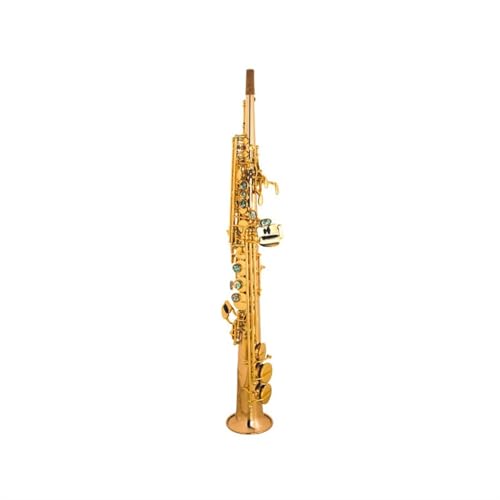 B-Saxophon Gold Bronze Lack Gold Farbige Perlen Geschnitzt Flare Student Saxophon Anfänger von GIFKIMERO