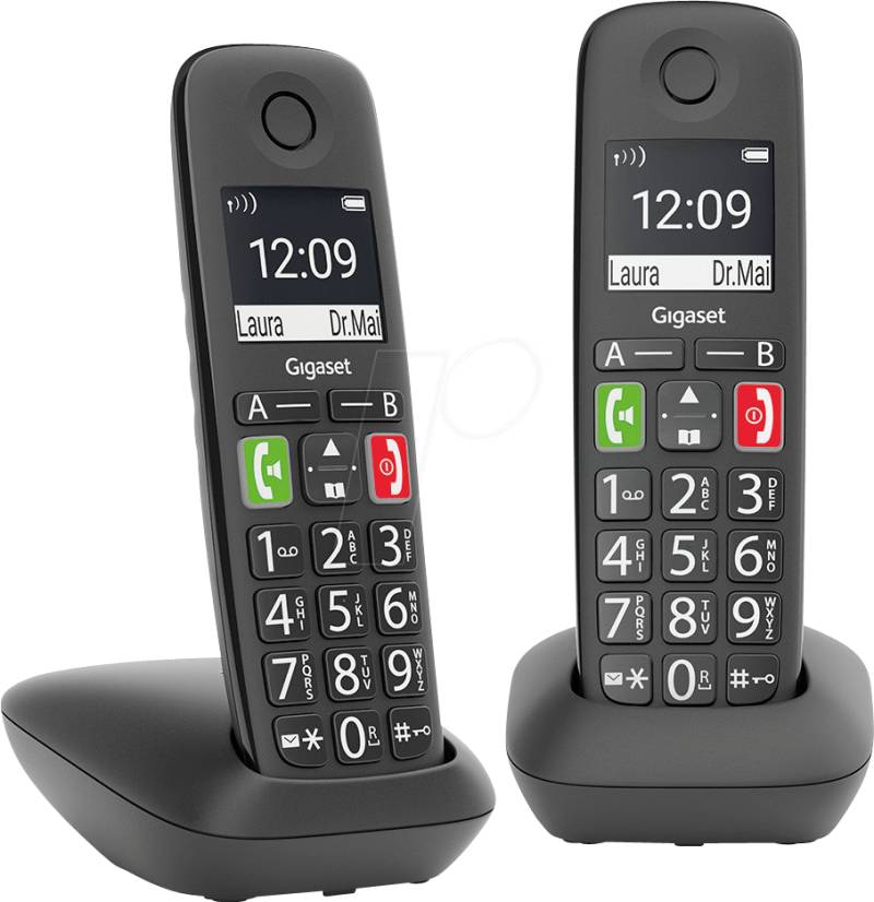 GIGASET E290D - DECT Telefon, 2 Mobilteile, Basis & Ladeschale von GIGASET COMMUNICATIONS