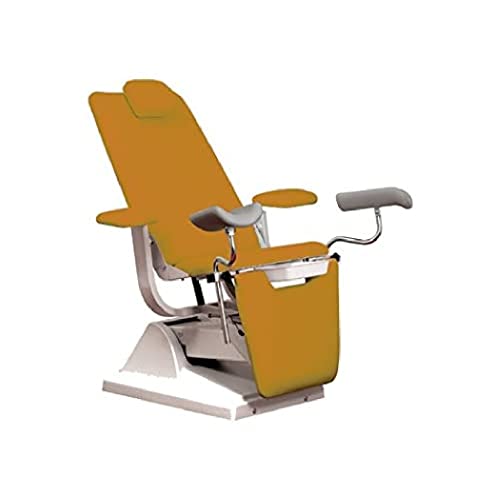 Euroclinic Metal apricot Gynex Bett Stuhl mit Rollenhalter, Metall Aprikose von GIMA