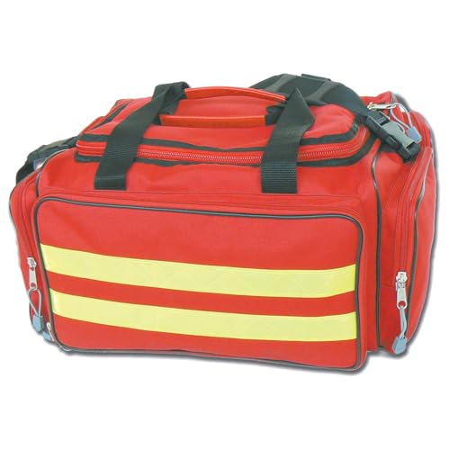 GIMA - Emergency Bag, Rote Farbe, Polyester, Notfall, Trauma, Rettungsdienst, Ärztliche, Erste Hilfe, Krankenpfleger, Mehrtaschenbeutel für Sanitäter, 35x45x21 cm von GIMA