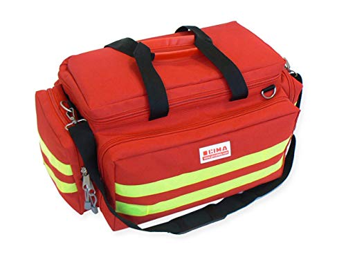 GIMA - Emergency Smart Bag, Rot Farbe, Polyester, leere, Trauma, Rettungsdienst, ärztliche, Erste Hilfe, Krankenpfleger, Mehrtaschenbeutel für Sanitäter, 55x35x32 cm von GIMA