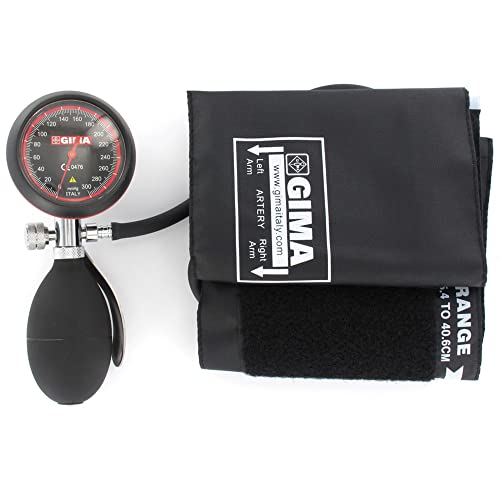 GIMA London Blut Druck Messgerät, Professional Blutdruckmessgerät, schwarz Manschette von GIMA