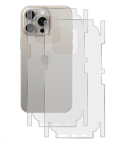 GIOPUEY[2 Stück Rückseite Folie Kompatibel mit iPhone 13 Pro Max, iPhone 13 Pro Max Rückseite Schutzfolie, Weiches TPU, Dünn, Matte Textur, Schützende Grenze - Translucent von GIOPUEY