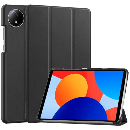 GIOPUEY Hülle Kompatibel mit Xiaomi Redmi Pad SE 8.7, Flip Case [Bracket-Funktion] 360° Schutz - Black von GIOPUEY