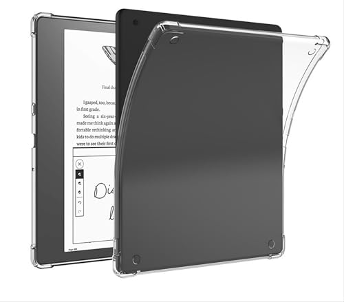 GIOPUEY Hülle für Kindle Scribe 10.2 2024, Weiche TPU Rückenschale, Dünne Abdeckung, Airbag Schutz, Case Kompatibel mit Kindle Scribe 10.2 2024-Transparentes von GIOPUEY