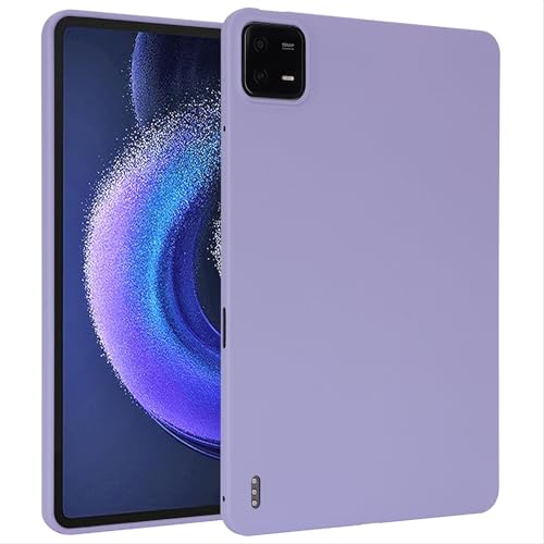 GIOPUEY Hülle für Xiaomi Pad 6, Weiche TPU-Rückschale, Ultra-schlank, Anti-Vibration und Anti-Rutsch, Keine sperrigen - Purple von GIOPUEY