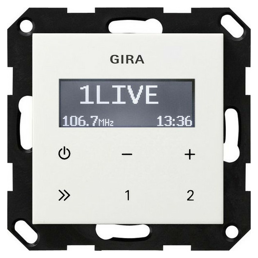 Gira 228403 UP-Radio RDS o. Lautspr. rw von GIRA