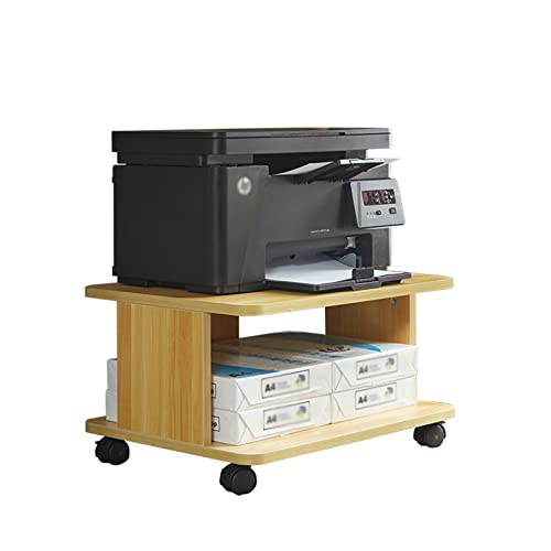 GJMASFDE Druckerständer mit Aufbewahrung Druckerständer Büroschreibtisch Druckerregal mit unterem Rad Home Hochleistungs-Mobiler Kopierständer A4-Dateiablageregal Datei-Organizer-Regal von GJMASFDE
