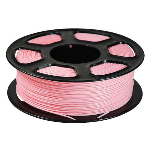 GKKICO PLA-3D-Drucker-Filament, Sauber Gewickeltes PLA-Filament 1,75 Mm, Passend für die Meisten FDM-3D-Drucker, 1-Kg-Spule PLA-Filament Rosa von GKKICO