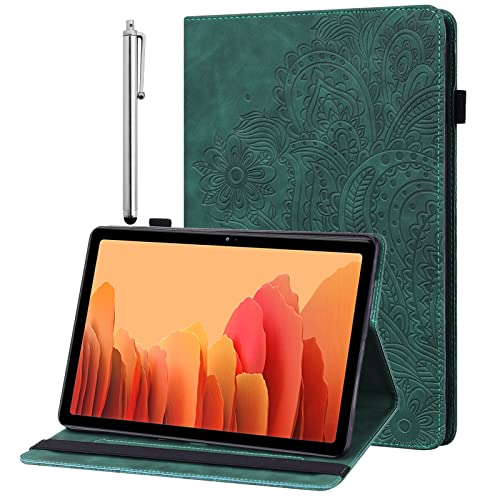 GLANDOTU Hülle für Samsung Galaxy Tab S6 Lite 10.4" 2024/2022/2020 mit Stylus - Ultra Dünn Flip Cover PU Leder Schutzhülle Galaxy Tab S6 Lite SM-P610/P613/P615/P619/P620/P625/P627 Hülle (Grün) von GLANDOTU