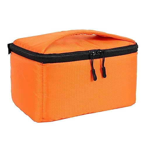 GLBMLMTHZP SLR Kameratasche for PartitionMultifunktionsmittel wasserdichte Outdoor-Video Digital Tragbare Kameratasche SLR Kameratasche Fit for Nikon Fit for Canon Kameratasche(Orange M 14x26x15cm) von GLBMLMTHZP