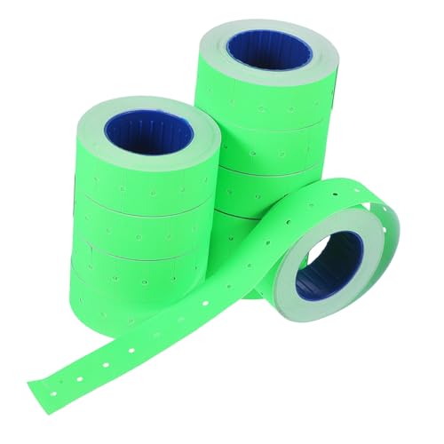 GLEAVI 1 Rolle Preisschildpapier Etiketten Aufkleber Selbstklebendes Preisschild Klebeetikett Preisschilder Für Waren Selbstklebendes Leeres Preisschild Green von GLEAVI