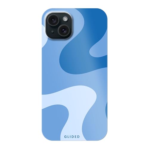 GLIDED Blue Wave Handyhülle kompatibel mit iPhone 15 Plus - Tough case von GLIDED