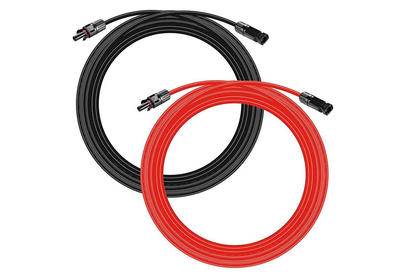 GLIESE 6mm² mit Stecker,Rot+Schwarz Solarkabel, (200 cm) von GLIESE