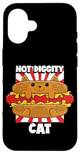 Hülle für iPhone 16 Lustiger Katzenbesitzer, lustiger Hot Dog, Grill, lustig, Strand, lustig von GLIZZY CLOTHING