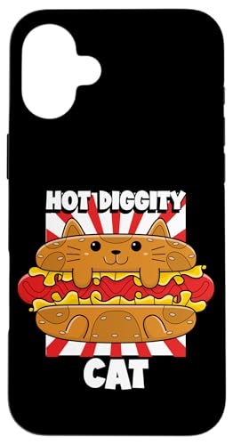 Hülle für iPhone 16 Plus Lustiger Katzenbesitzer, lustiger Hot Dog, Grill, lustig, Strand, lustig von GLIZZY CLOTHING