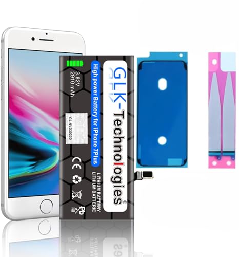 GLK-Technologies® Ersatzakku kompatibel mit iPhone 7 Plus APN A1661 A1784 A1785 Battery | 2900 mAh Akku | inkl. 2X Klebebandsätze von GLK-Technologies