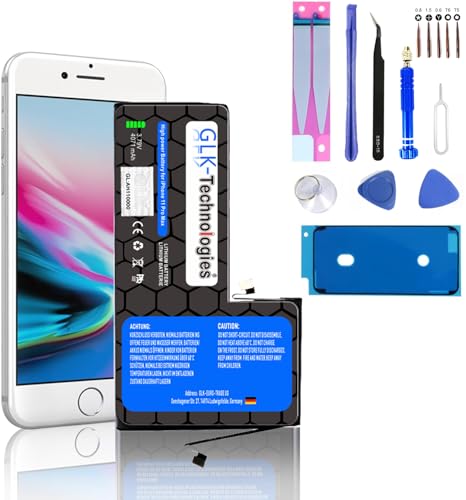 High Capacityr Ersatzakku kompatibel mit Apple iPhone 11 Pro Max | GLK-Technologies Battery | accu | 4071mAh Akku | inkl. Profi Werkzeug Set Kit NUE von GLK-Technologies