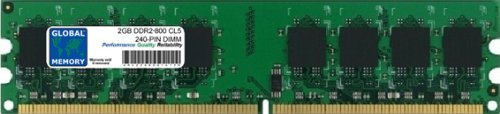 Arch Memory 2 GB DDR2 800 MHz PC2–6400 240-PIN DIMM ARBEITSSPEICHER FÜR PC DESKTOPS/MAINBOARDS von GLOBAL MEMORY